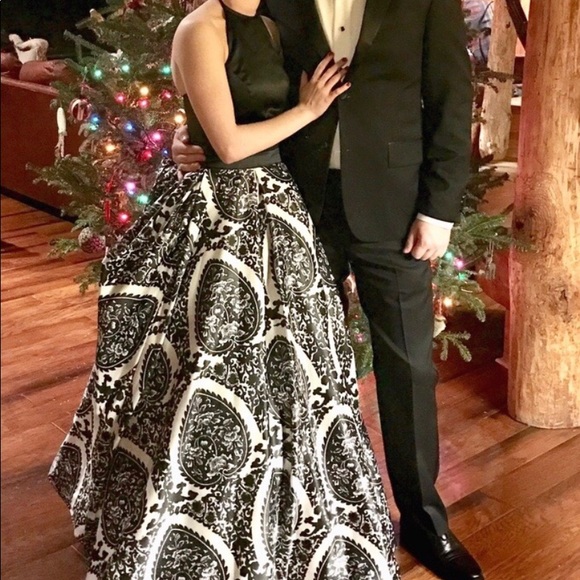 Sherri Hill 50577 Black and white ballgown - Picture 4 of 4